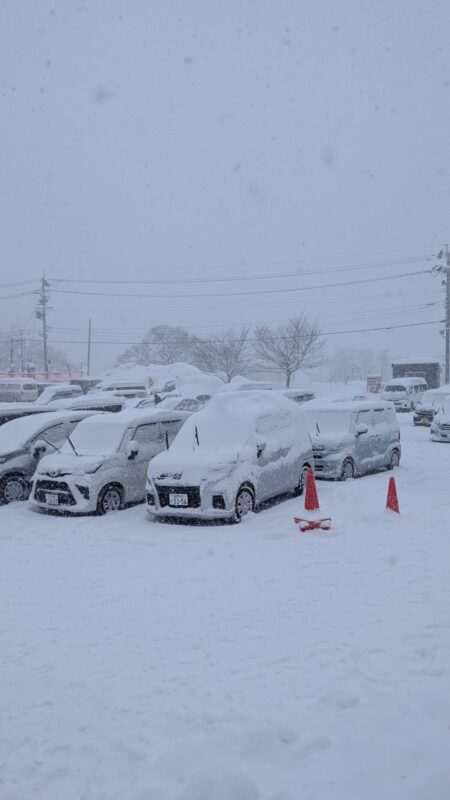 蔵王ロープウェイの駐車場